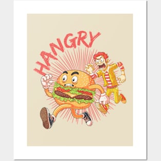 Hangry | Burger on the Run! Posters and Art